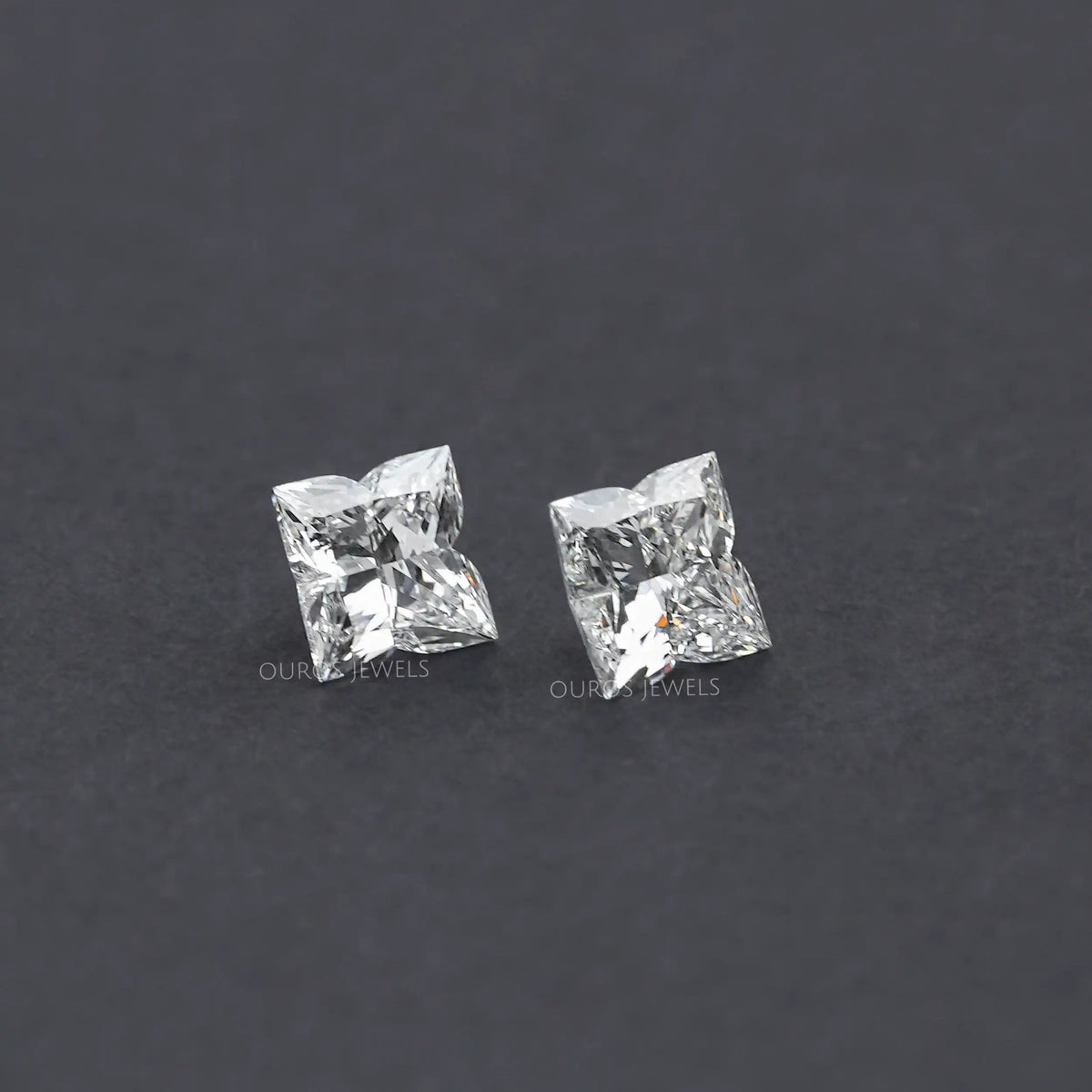 Antique Shape Lily Cut Lab Grown Diamond Pair Loose