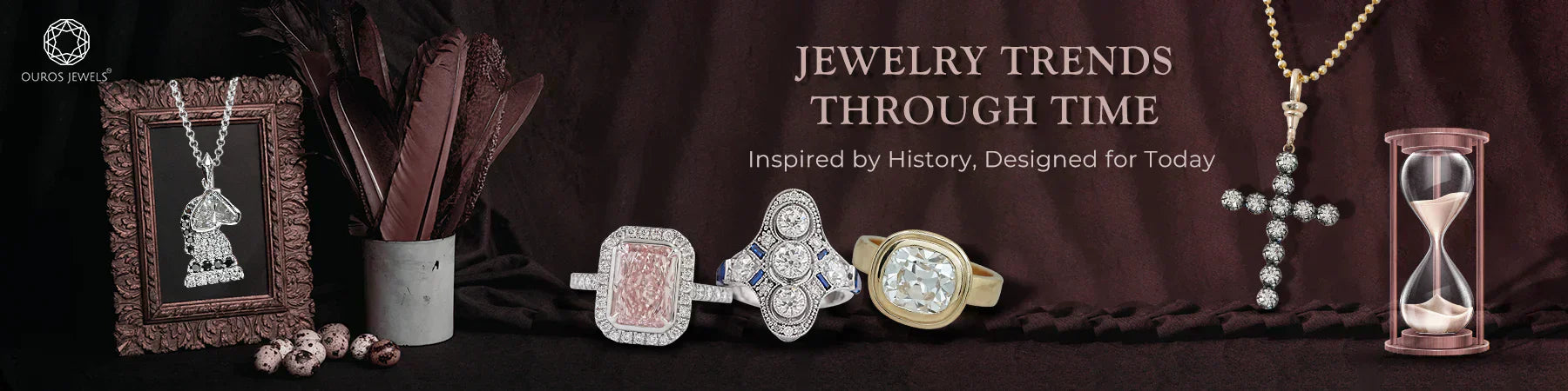 Image showing trending diamond jewelry from one history to modern time