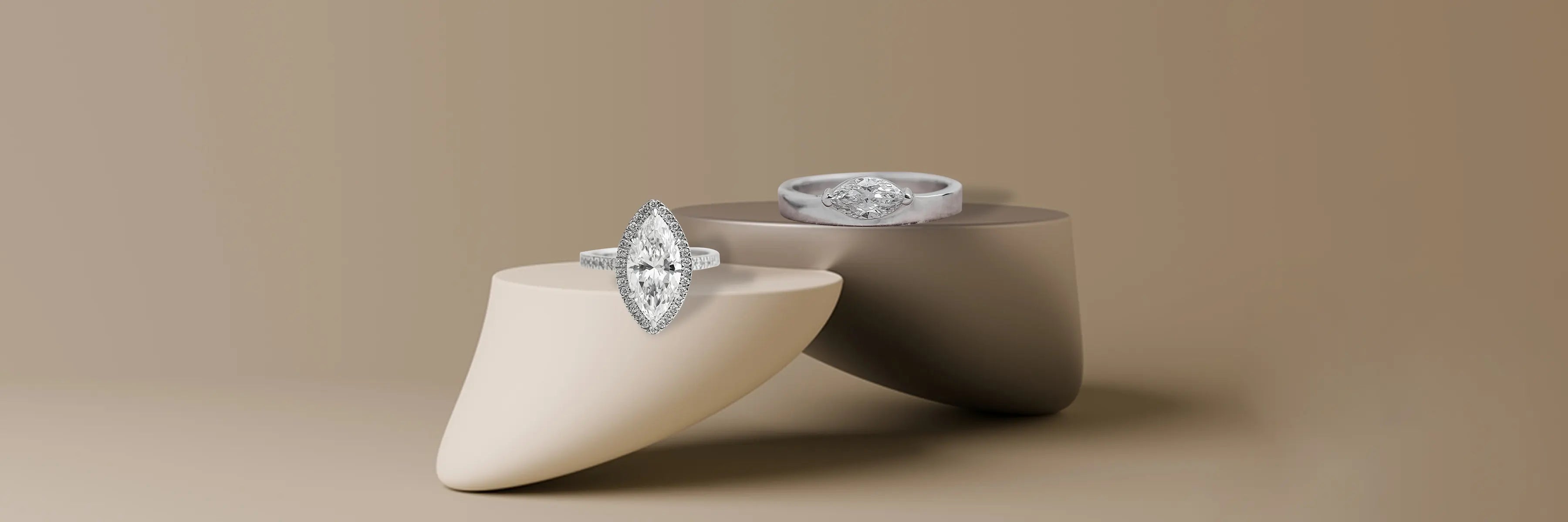 Marquise Cut Diamond Engagement Rings