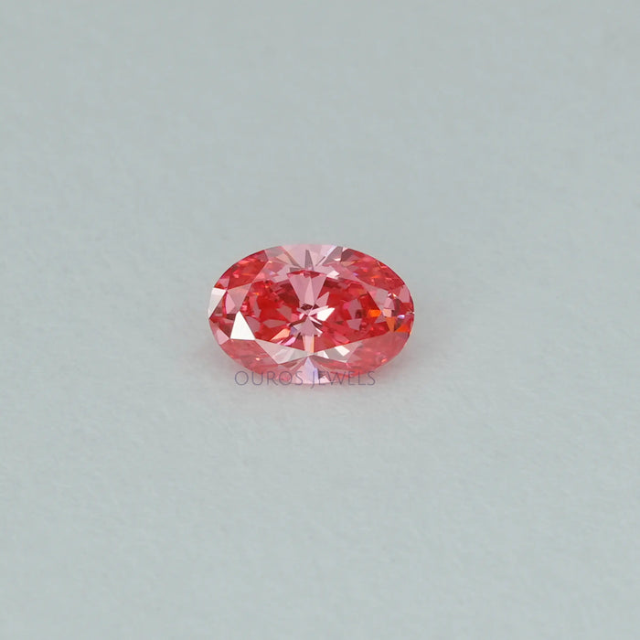 0.25 Carat Each Pink Oval Cut Lab Grown Diamond Loose
