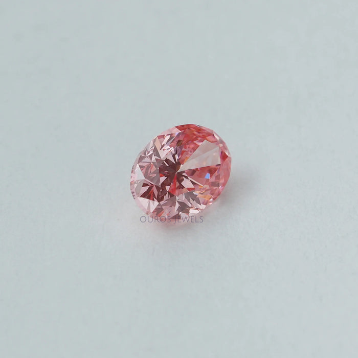 0.31 Carat Each Pink Oval Lab Diamond Loose