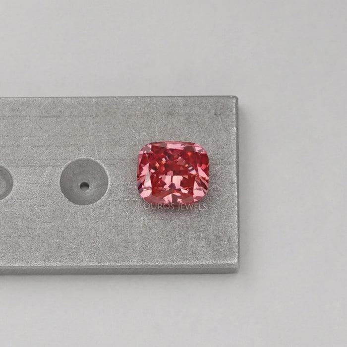 1.10 Carat Pink Cushion Lab Grown Diamond