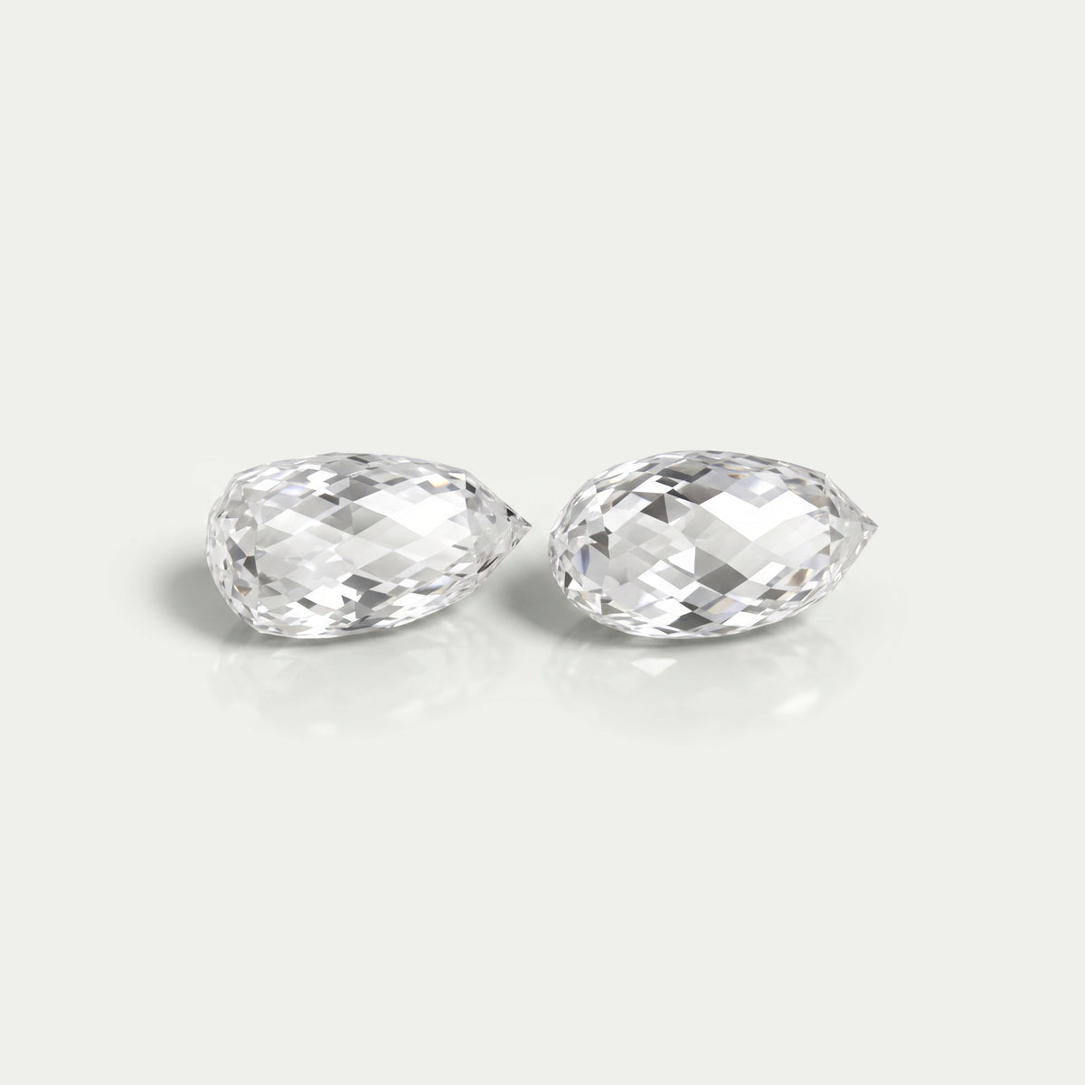 Pineapple Cut Matching Pair Of Lab Grown Diamond