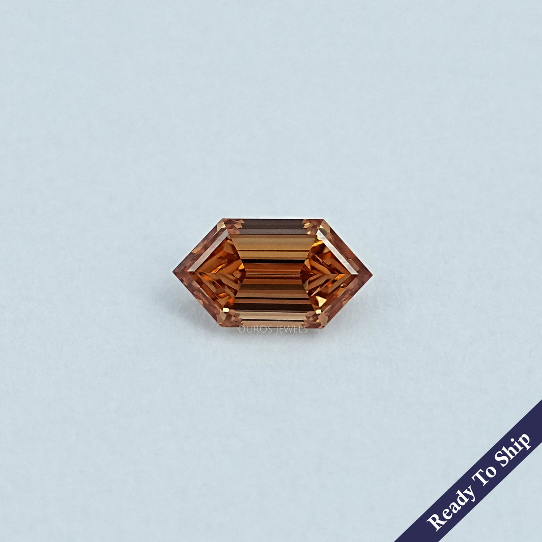 1.56 CT Champagne Step Cut Dutch Marquise Diamond Loose