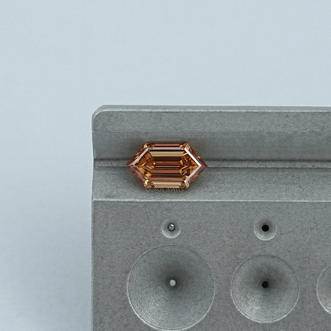1.56 CT Champagne Step Cut Dutch Marquise Diamond Loose