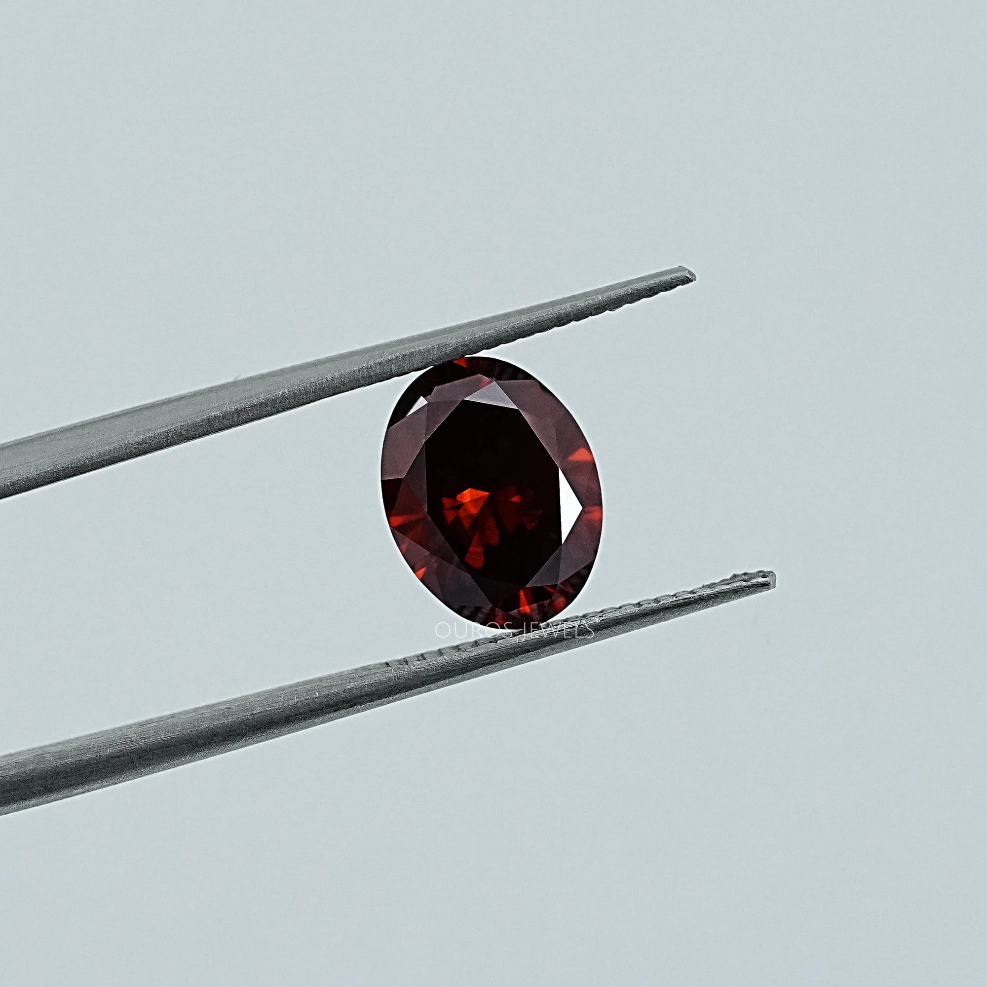 1.76 CT Oval Cut Lab Grown Dark Brown Diamond Loose