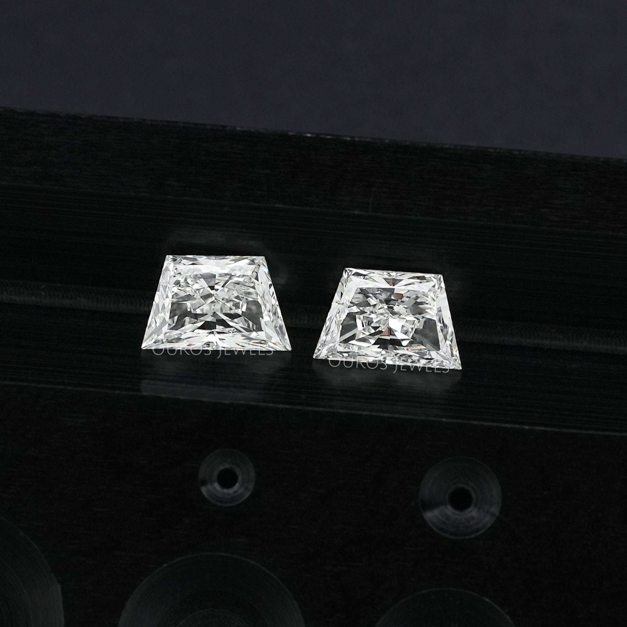 Trapezoid Brilliant Cut Matching Pair Diamond, 2.00 TCW Lab Grown Diamond, Lab Made Loose Diamond, CVD Diamond For Statement Jewelry