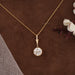 Luxury OEC Round Diamond Pendant Necklaces