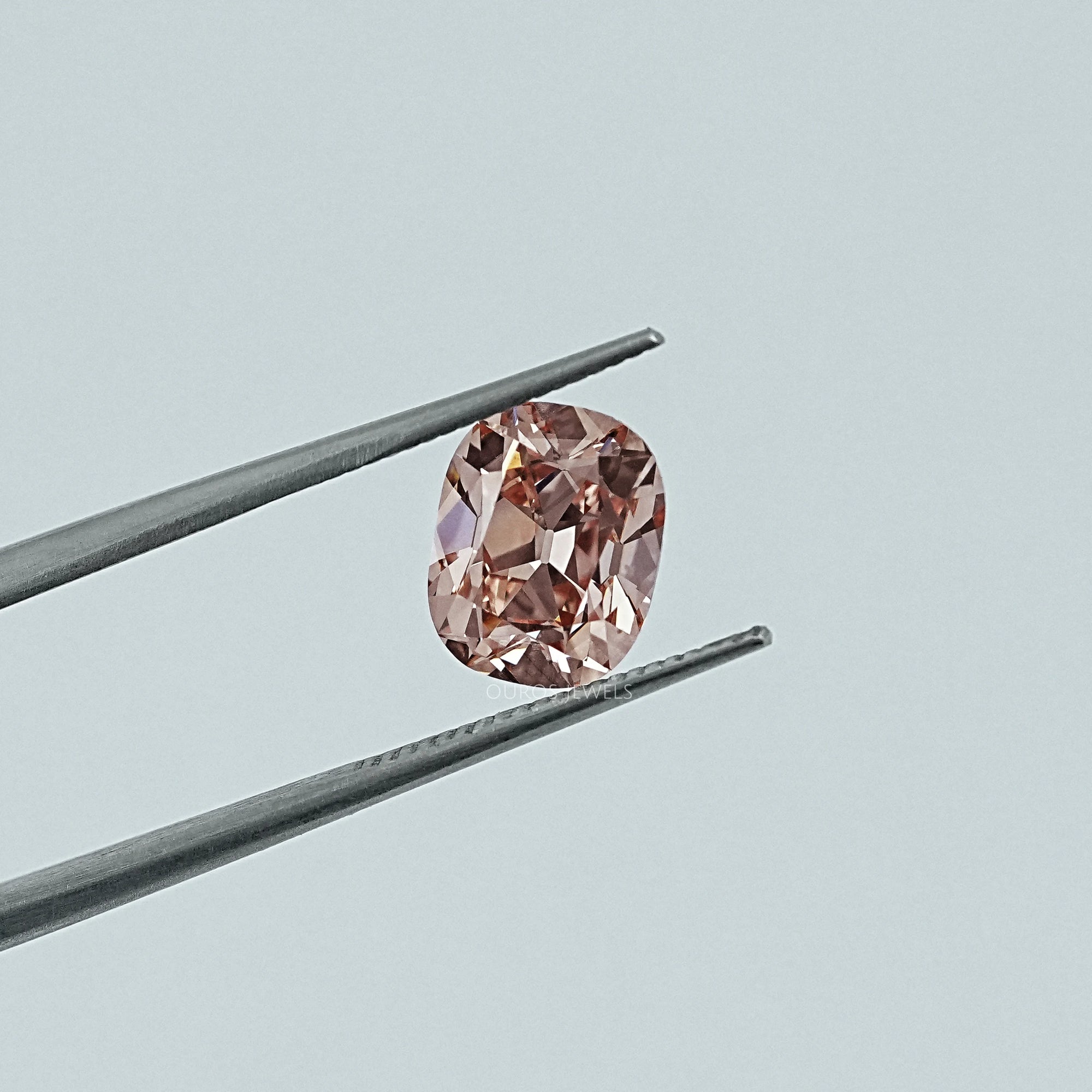 2.04 CT Old Mine Cushion Lab Champagne Loose Loose