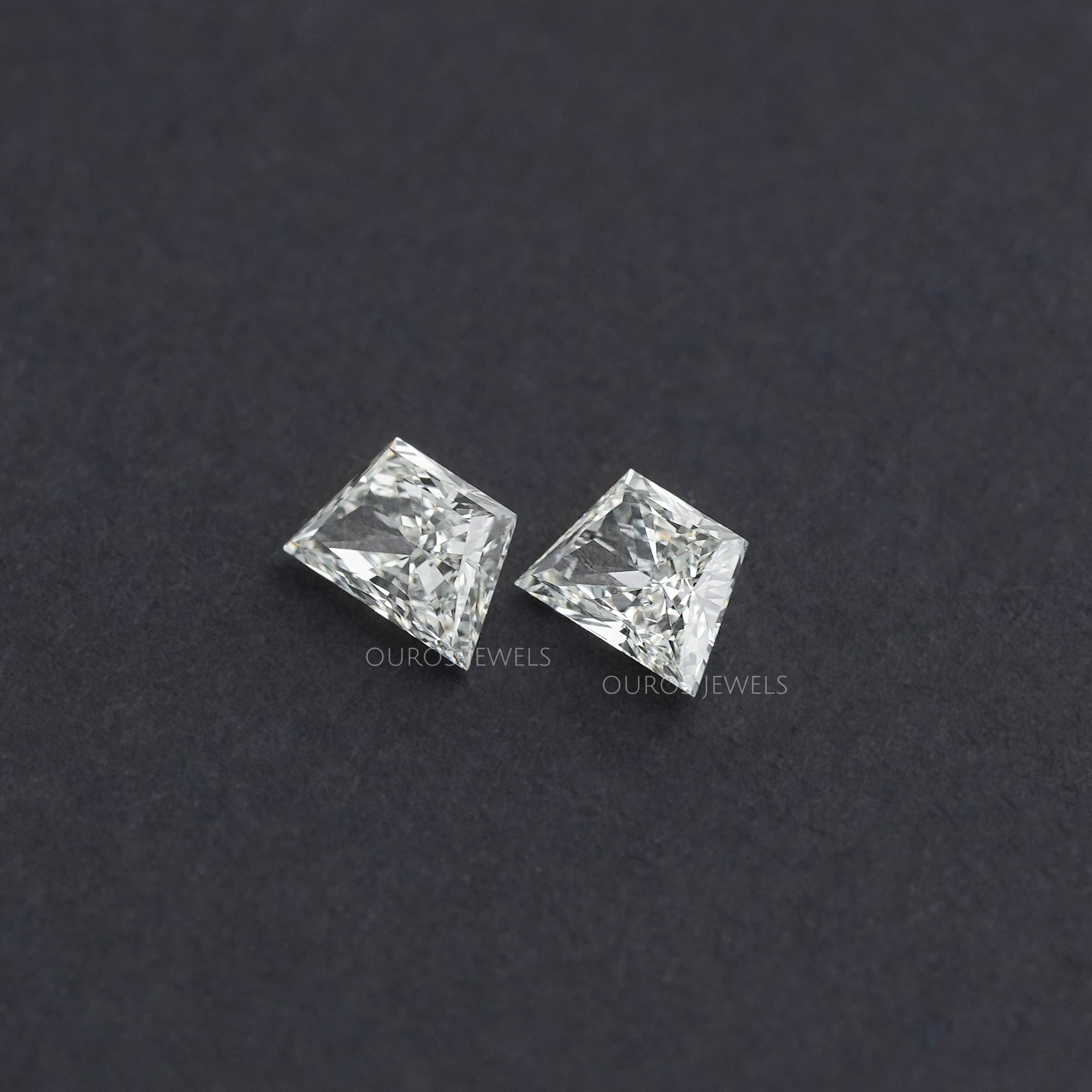 Trapezoid Brilliant Cut Matching Pair Diamond, 2.00 TCW Lab Grown Diamond, Lab Made Loose Diamond, CVD Diamond For Statement Jewelry