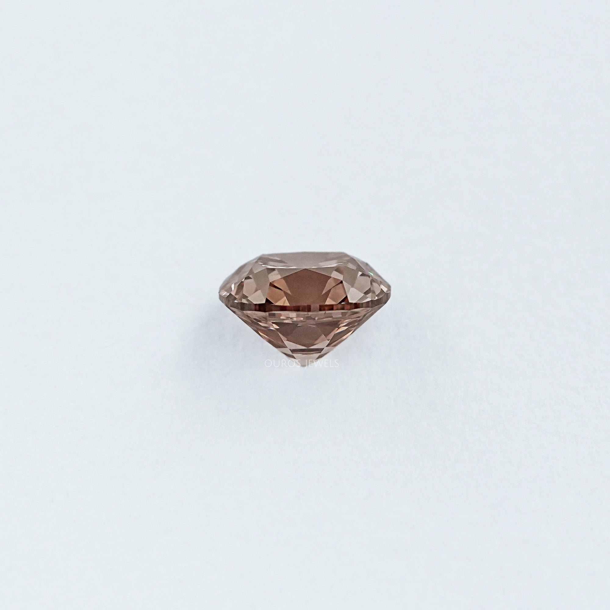 5.08 CT Old Mine Cushion Cut Champagne Diamond Loose