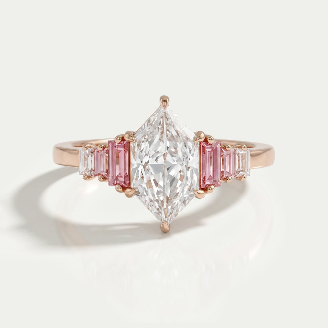 Dutch Marquise Diamond Ring With Baguette