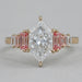 Dutch Marquise Diamond Ring With Baguette
