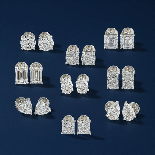 Customized Lab Grown Diamond Stud