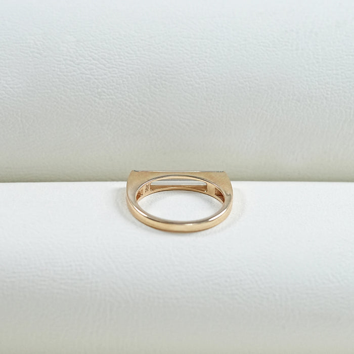 East West Baguette Lab Diamond Solitaire Ring Rings