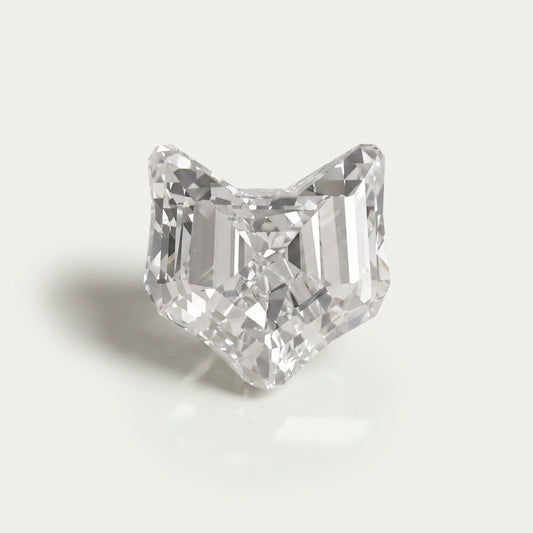 Antique Shape Cat Face Cut Lab Grown Diamond Loose