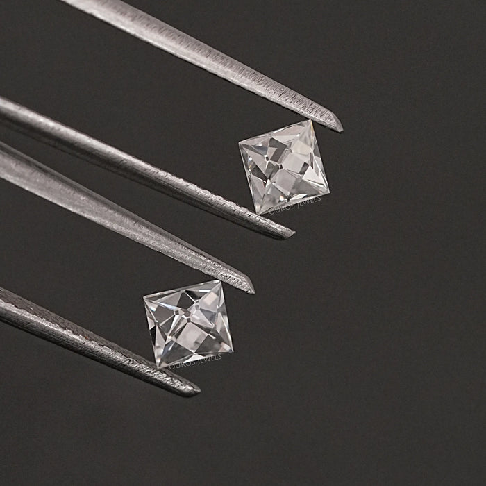 French Cut Lab Grown Diamond Matching Pair Loose