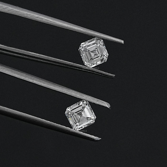 Asscher Cut Loose Lab Diamond Pair Loose