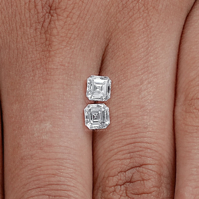 Asscher Cut Loose Lab Diamond Pair Loose