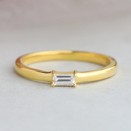 Baguette Cut Solitaire Ring