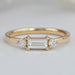 Baguette Cut Lab Diamond Dainty Ring Ring