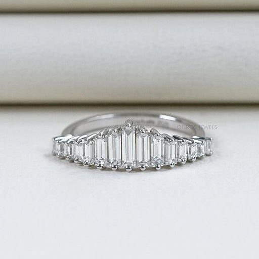 Baguette Cut Diamond Wedding Ring Rings