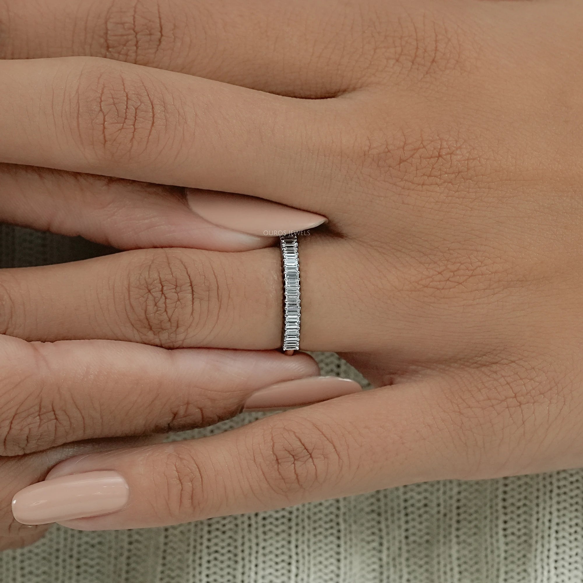 Baguette Cut Diamond Wedding Band