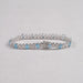 Alternating Blue Oval & Round Diamond Tennis Bracelet Bracelet