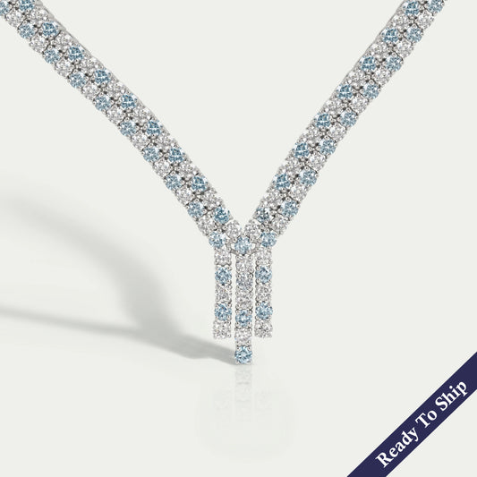 Round Cut Diamond Bridal Necklace Necklaces