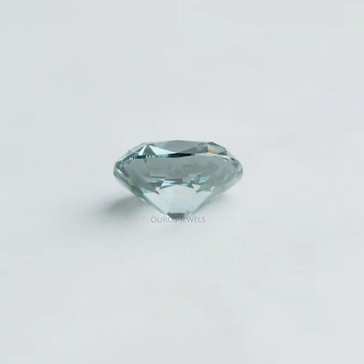 7.16 Carat Fancy Vivid Bluish Green Cushion Cut Lab Diamond Loose