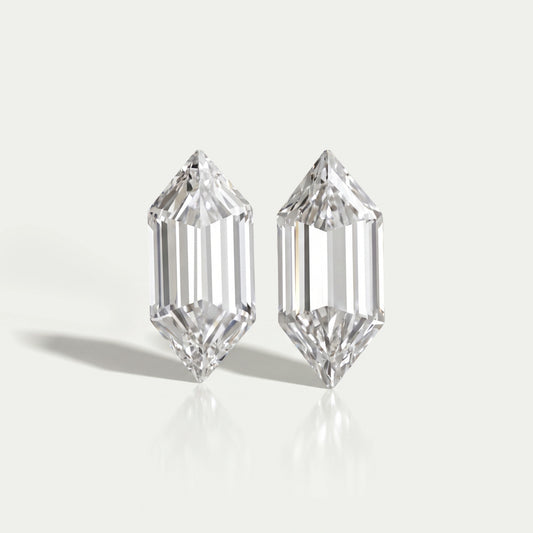 Boat Cut Lab Grown Diamond Loose Pair Loose