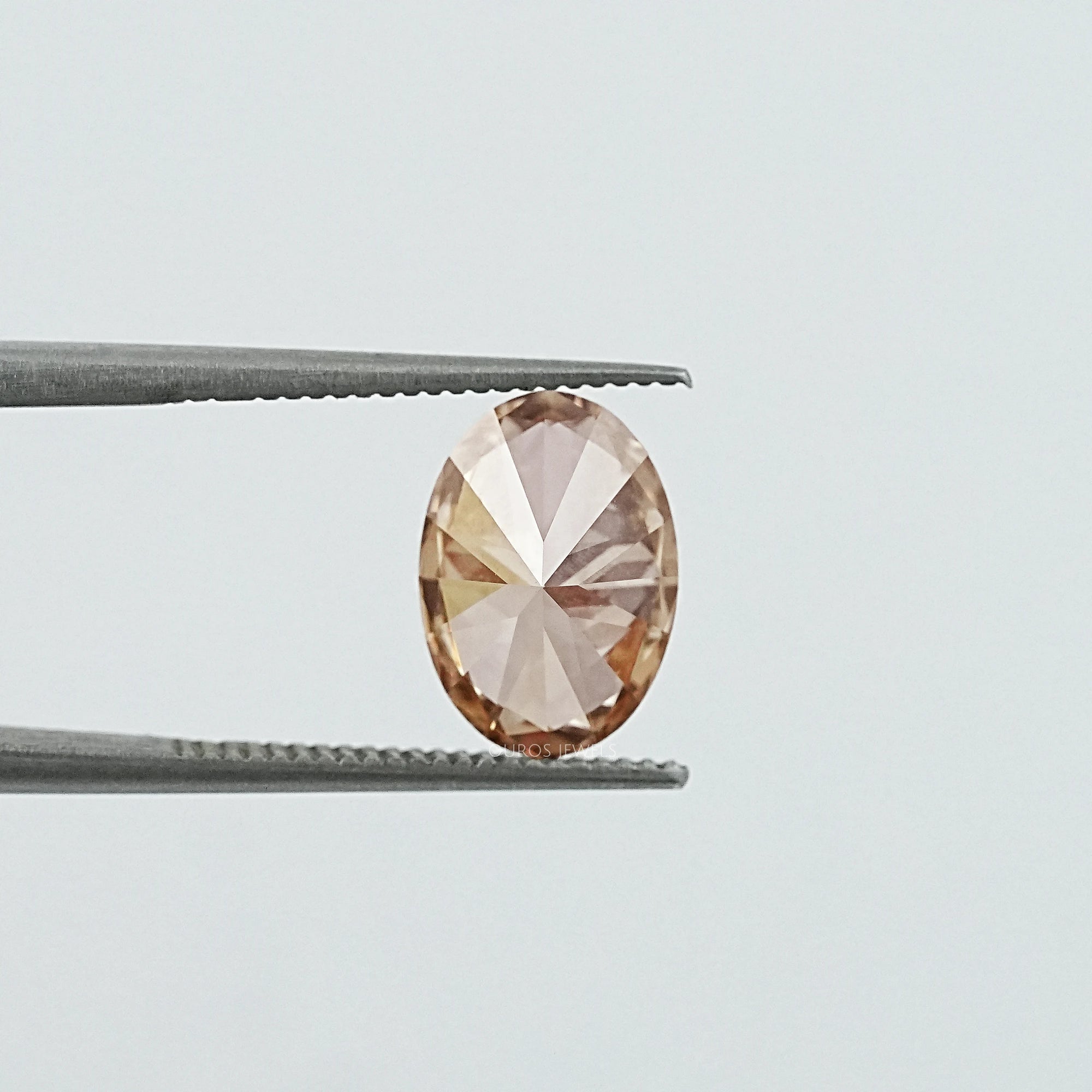Brown Oval Cut Lab Loose Diamond Loose