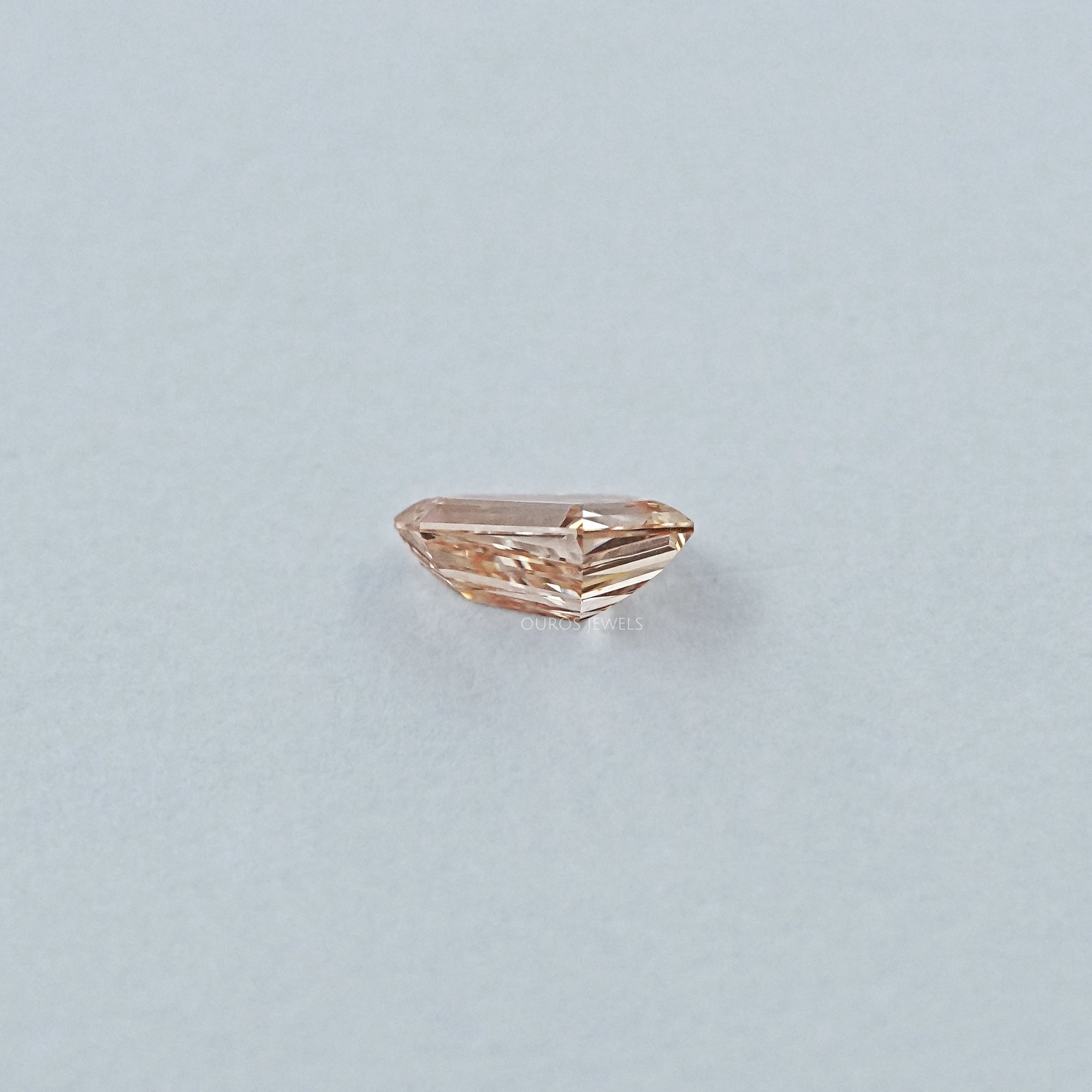Brown Step Cut Shield Diamond Loose Loose