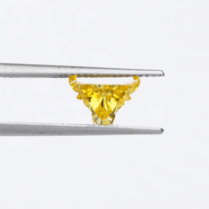 Yellow Bull Cut Lab Grown Diamond