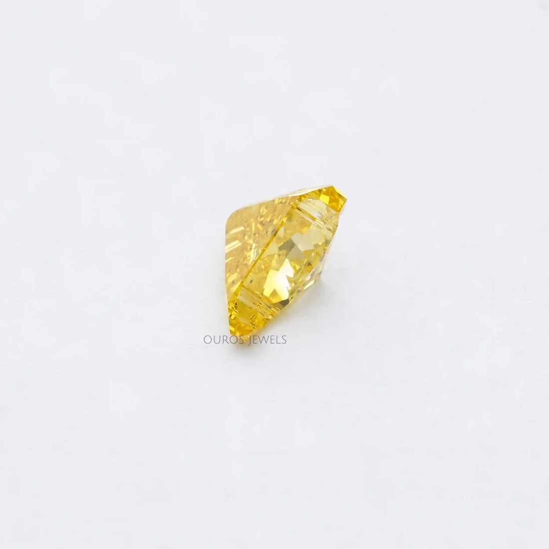 Yellow Bull Cut Lab Grown Diamond