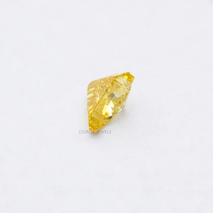 Yellow Bull Cut Lab Grown Diamond