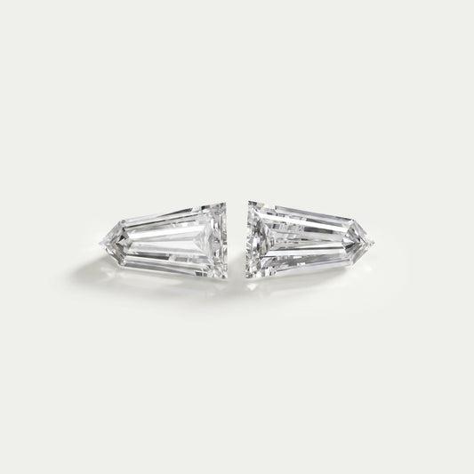 Bullet Cut Lab Grown Diamond Loose Pair Loose