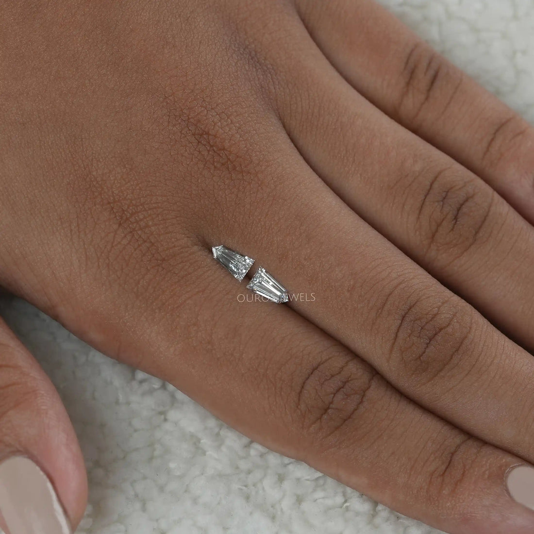 Bullet Cut Lab Grown Diamond Loose Pair Loose