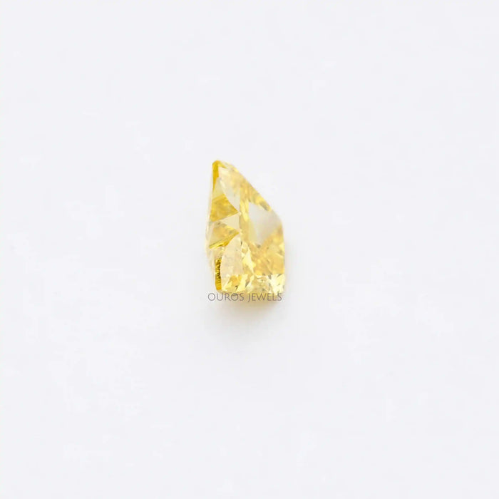 1.55 Carat Yellow Butterfly Cut Lab Diamond
