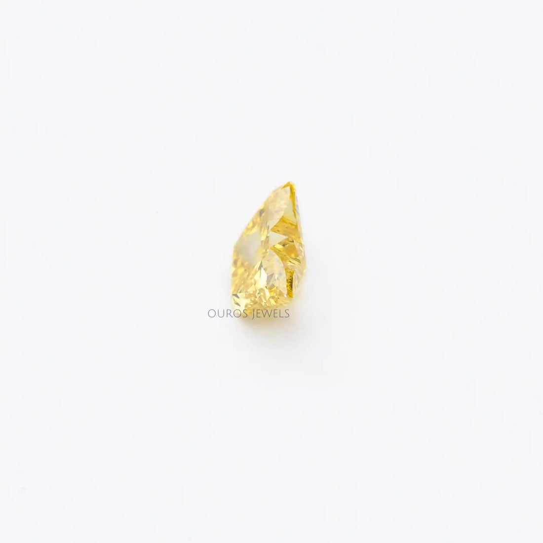 1.55 Carat Yellow Butterfly Cut Lab Diamond