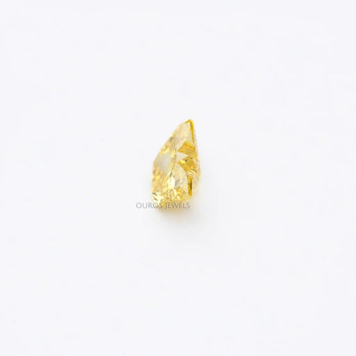 1.55 Carat Yellow Butterfly Cut Lab Diamond