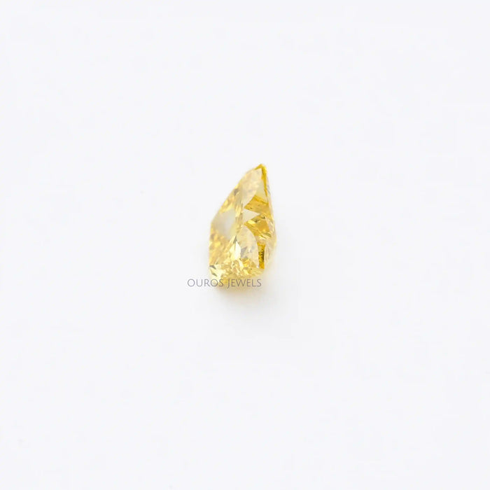 1.55 Carat Yellow Butterfly Cut Lab Diamond