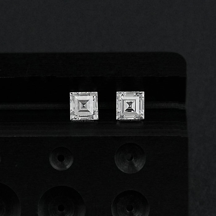Carre Cut Lab Grown Matching Pair Diamond Loose
