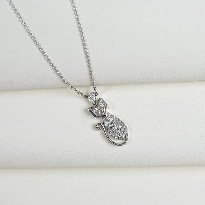 Cat Cut Lab Grown Diamond Pendant Necklaces