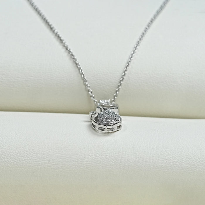 Cat Cut Lab Grown Diamond Pendant Necklaces