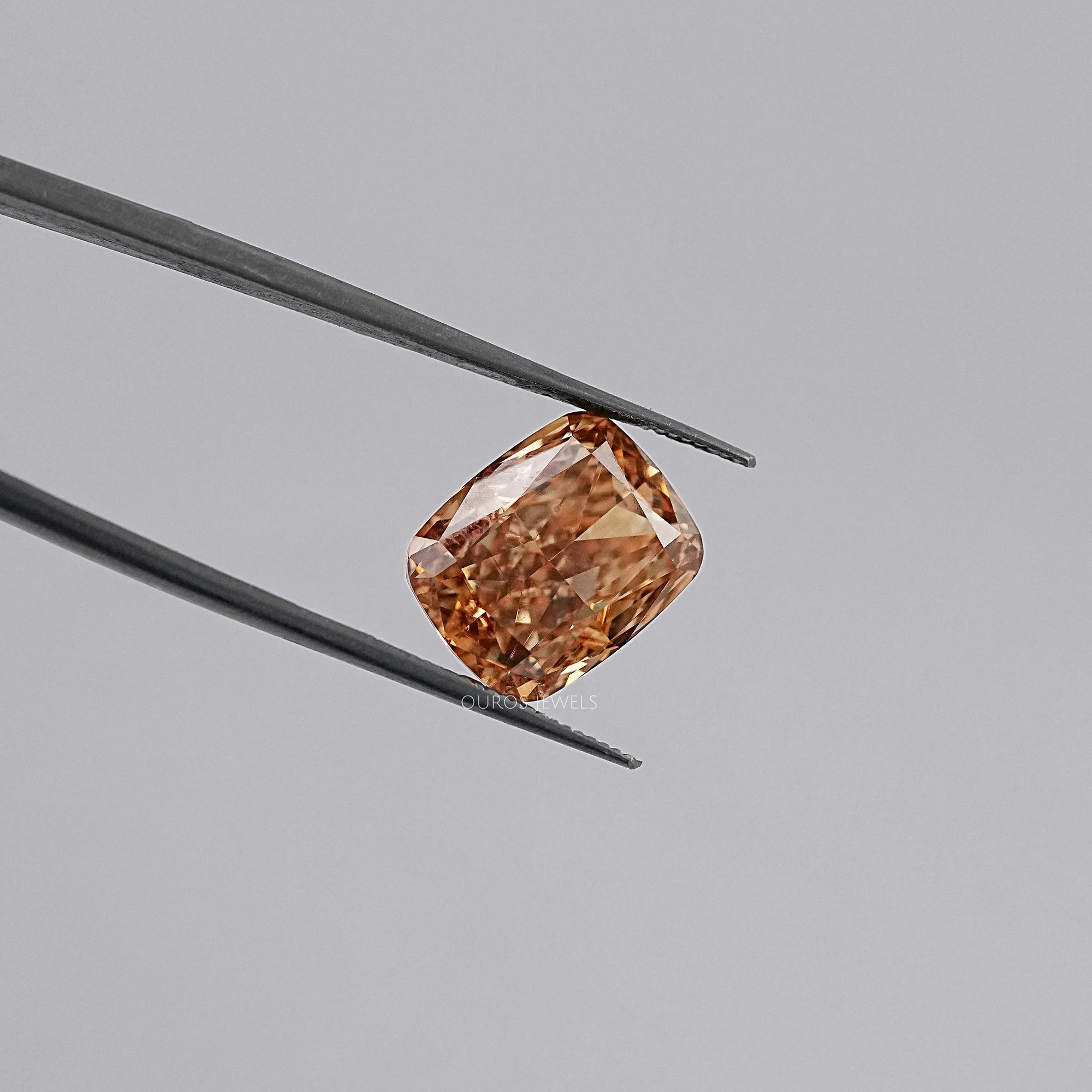 Cushion Cut Lab Diamond Champagne Loose Loose