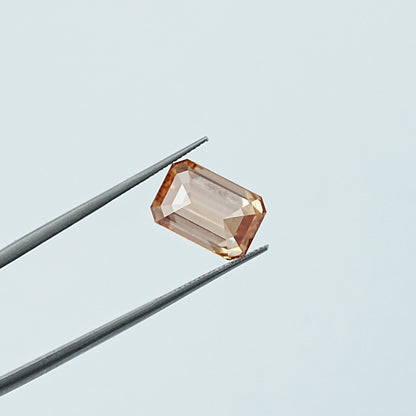 Champagne Emerald Cut Lab Grown Diamond Loose