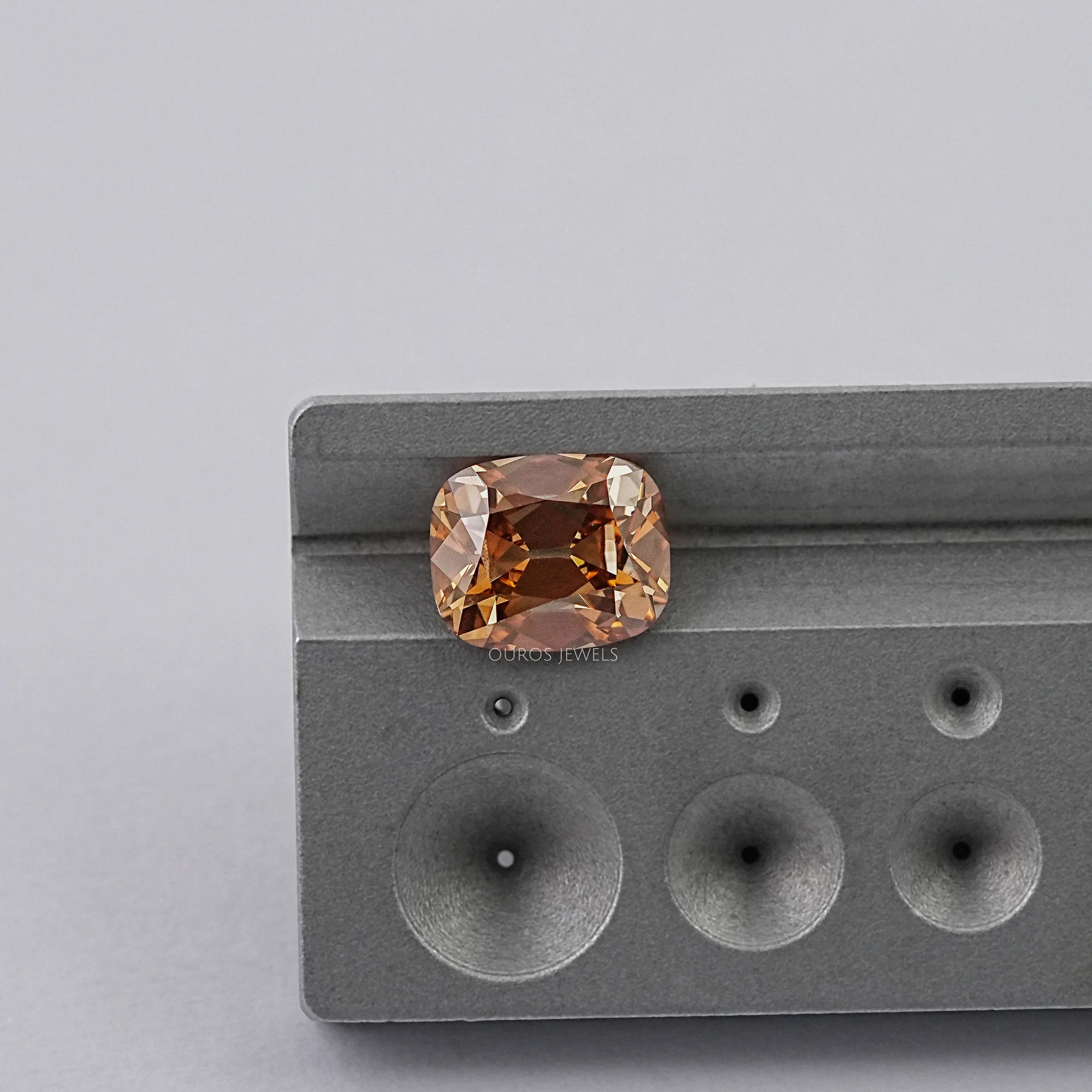 Old Mine Cushion Champagne Lab Grown Diamond Loose