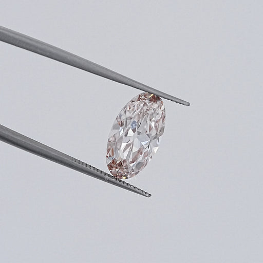 Light Champagne Old Mine Moval Cut Loose Diamond Loose