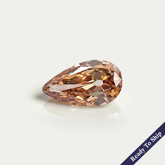 Champagne Old Mine Pear Cut Diamond Loose Loose